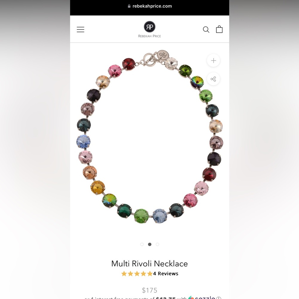 Rebekah Price discontinued Zelda Rivoli style necklace